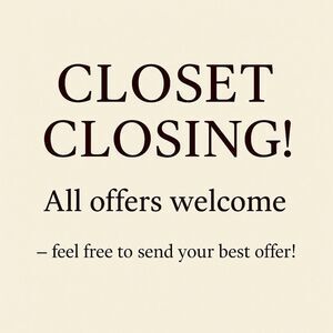 Closet Closing Announcement